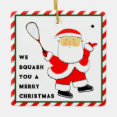 Squashspeler Kerst Collectie Keramisch Ornament (Voorkant)