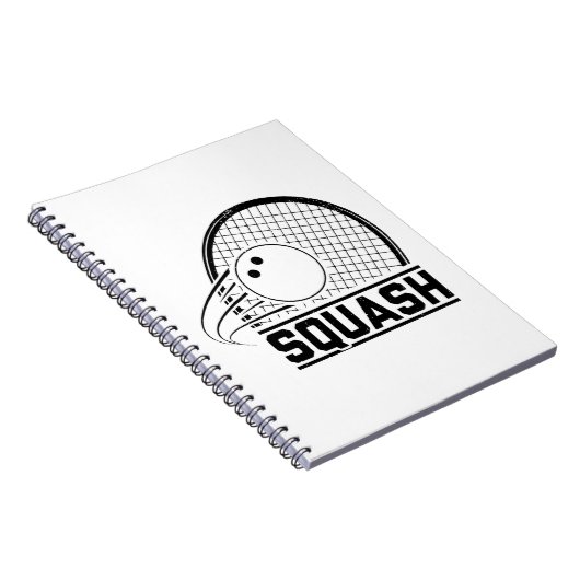 Squashspeler | Sport Coach Squasher Gift Idee Notitieboek (Rechterzijde)