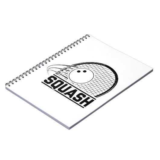 Squashspeler | Sport Coach Squasher Gift Idee Notitieboek (Linkerzijde)