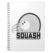 Squashspeler | Sport Coach Squasher Gift Idee Notitieboek (Voorkant)