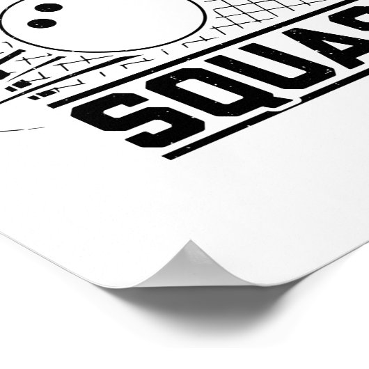 Squashspeler | Sport Coach Squasher Gift Idee Poster (Hoek)