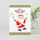 squashspeler vakantiepas feestdagenkaart (Staand voorkant)