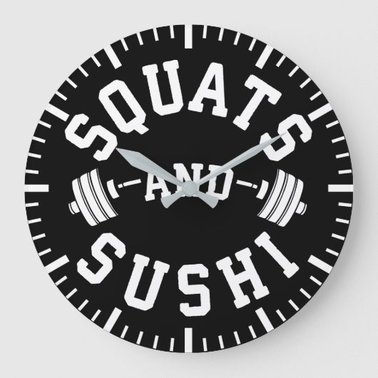 Squat and Sushi - Carbs and Leg Day - Funny Gym Grote Klok (Voorkant)