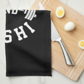 Squat and Sushi - Carbs and Leg Day - Funny Gym Theedoek (Quarter Fold)