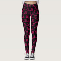Squat Bench Deadlift Black en Hot Pink Leggings