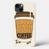 Squat Bench Deadlift en koffie Case-Mate iPhone Case (Achterkant)