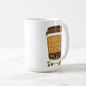 Squat Bench Deadlift en koffie Koffiemok (Voorkant rechts)