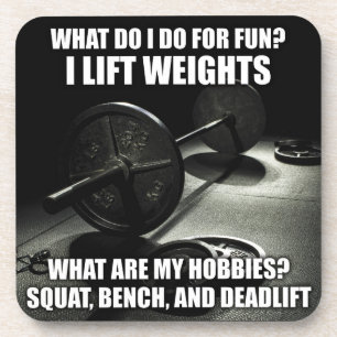 Squat, Bench, Deadlift - Motivatie krachtig Bier Onderzetter