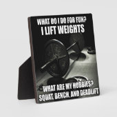 Squat, Bench, Deadlift - Motivatie krachtig Fotoplaat (Voorkant)