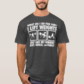 Squat, Bench, Deadlift - Motivatie krachtig T-shirt (Voorkant)