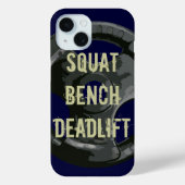 Squat Bench Deadlift Weightlift Gym Workout Case-Mate iPhone Case (Achterkant)