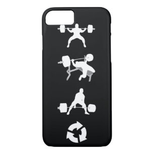 Squat, Bench Press, Deadlift, Herhalen Case-Mate iPhone Case