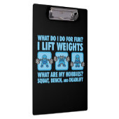 Squat, Bench Press, Deadlift - Hobbies - Kawaii Klembord (Rechts)