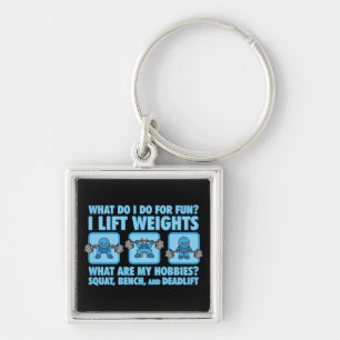 Squat, Bench Press, Deadlift - Hobbies - Kawaii Sleutelhanger