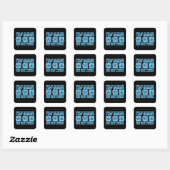 Squat, Bench Press, Deadlift - Hobbies - Kawaii Vierkante Sticker (Vel)