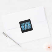 Squat, Bench Press, Deadlift - Hobbies - Kawaii Vierkante Sticker (Envelop)
