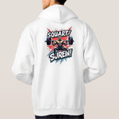 Squat & Conquer: Kracht ontketend Hoodie (Achterkant)