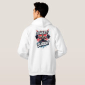 Squat & Conquer: Kracht ontketend Hoodie (Achterkant volledig)