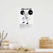 Squat - Exercise - Muscle Anatomee Chart Poster (Keuken)