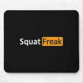 Squat Freak Funny Gym Bodybuilding Fitness Workout Muismat (Voorkant)