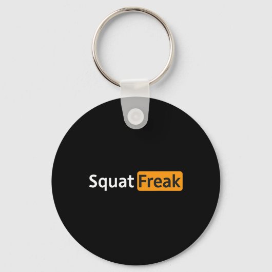 Squat Freak Funny Gym Bodybuilding Fitness Workout Sleutelhanger (Voorkant)