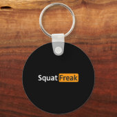 Squat Freak Funny Gym Bodybuilding Fitness Workout Sleutelhanger (Voorkant)