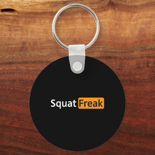 Squat Freak Funny Gym Bodybuilding Fitness Workout Sleutelhanger (Voorkant)