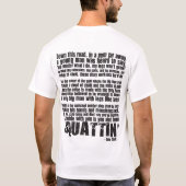 Squat Gedicht Shirt - Licht Shirt (Achterkant)