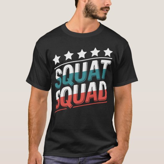 Squat Gym Fit Ontwerp voor Fitness Lifestyle F T-shirt (Voorkant)
