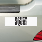 Squat - Gym Motivatie Bumpersticker (Op auto)