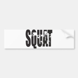 Squat - Gym Motivatie Bumpersticker