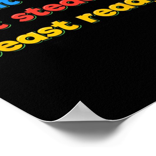 Squat Heavy Lift Steady Beast Ready Funny Gym Humo Poster (Hoek)