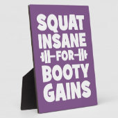 Squat Insane Voor Booty Winsten - Vrouwen Grappige Fotoplaat (Zijkant)