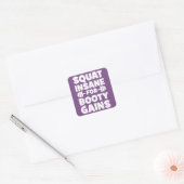 Squat Insane Voor Booty Winsten - Vrouwen Grappige Vierkante Sticker (Envelop)