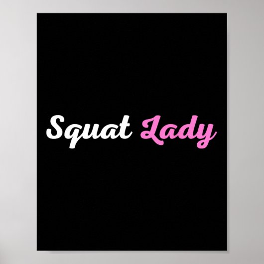 Squat Lady Poster (Voorkant)