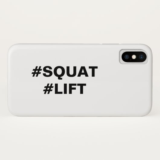#SQUAT #LIFT iPhone Case (Achterkant (horizontaal))