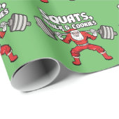 Squat, Milk and Cookies - Santa Claus Cadeaupapier (Rol Hoek)