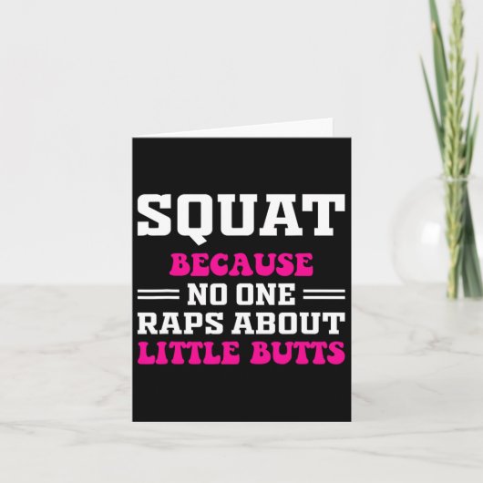 Squat omdat niemand Rap heeft over kleine Butts gr Kaart (Voorkant)