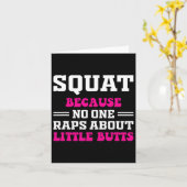 Squat omdat niemand Rap heeft over kleine Butts gr Kaart (Gele Bloem)