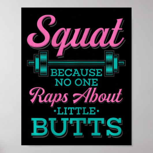 Squat omdat niemand Rap heeft over Little Butts Fi Poster (Voorkant)