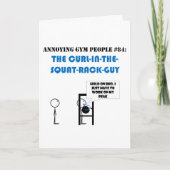 Squat Rack Curls Kaart (Voorkant)