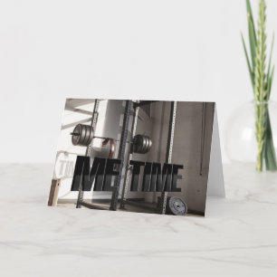 Squat Rack Workout Motivation - Me Time - Gym Kaart