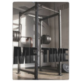 Squat Rack Workout Motivation - Me Time - Gym Klembord (Achterkant)