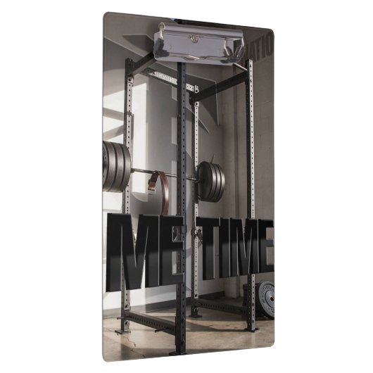 Squat Rack Workout Motivation - Me Time - Gym Klembord (Rechts)