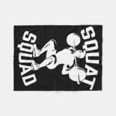 Squat Squad Workout Partner Trainer Coach Bodybuil Fleece Deken