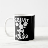 Squat Squad Workout Partner Trainer Coach Bodybuil Koffiemok (Links)
