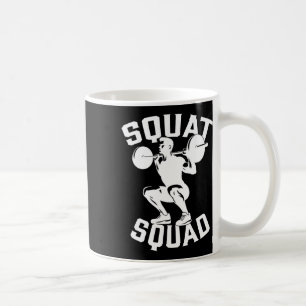 Squat Squad Workout Partner Trainer Coach Bodybuil Koffiemok