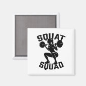 Squat Squad Workout Partner Trainer Coach Bodybuil Magneet (Voorkant / Achterkant)
