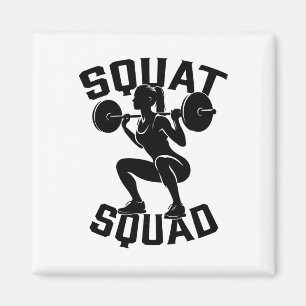 Squat Squad Workout Partner Trainer Coach Bodybuil Magneet