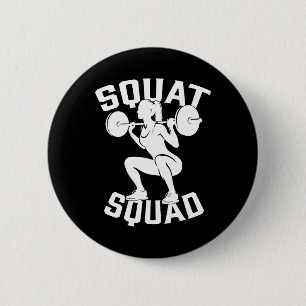 Squat Squad Workout Partner Trainer Coach Bodybuil Ronde Button 5,7 Cm